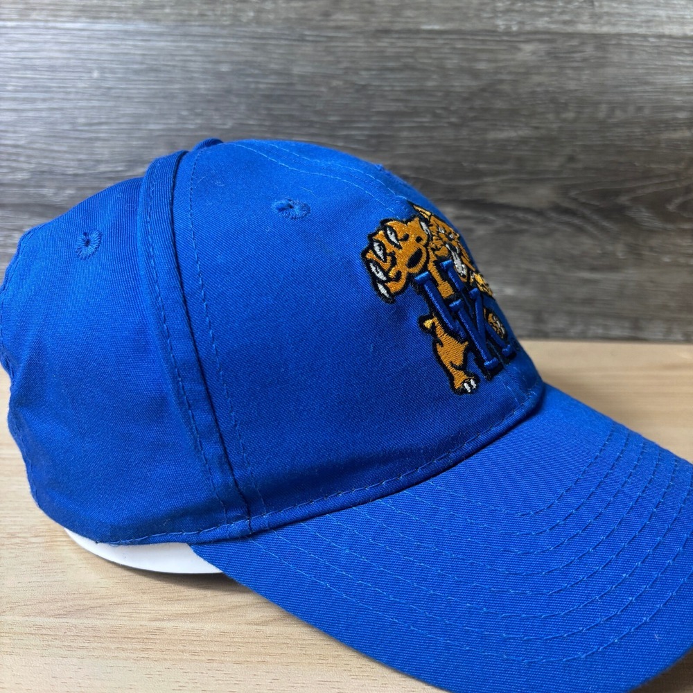 Kentucky Wildcats Hat Cap Strap Back Blue Embroidered Basketball Vintage Logo - Picture 7 of 10